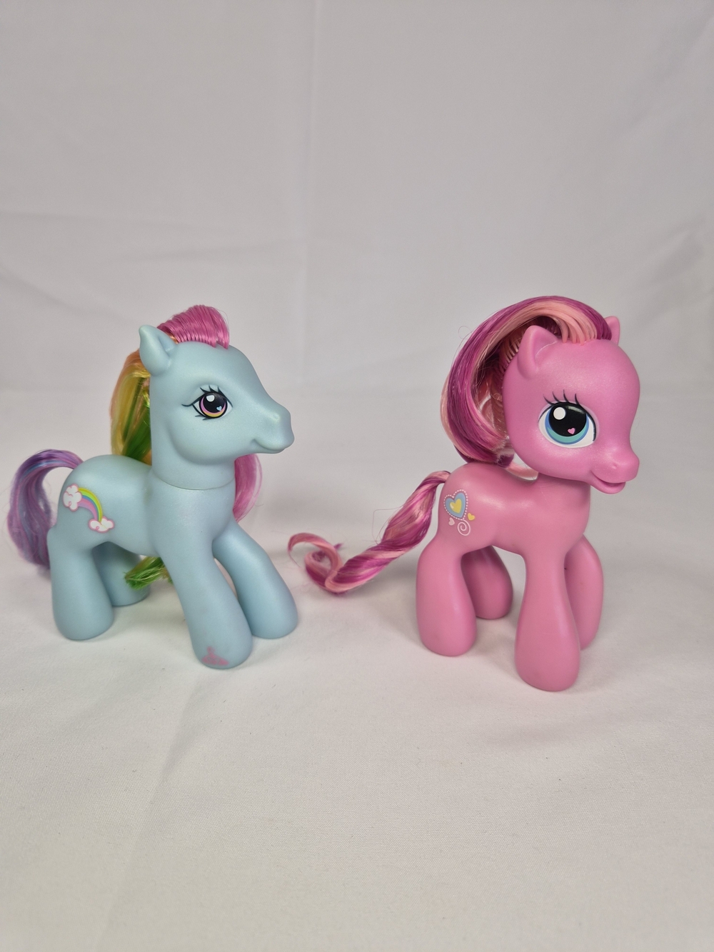 My Little Pony Lot of 2 Rainbow Dash Pinkie Pie Mom Pie Hasbro Toy 2009